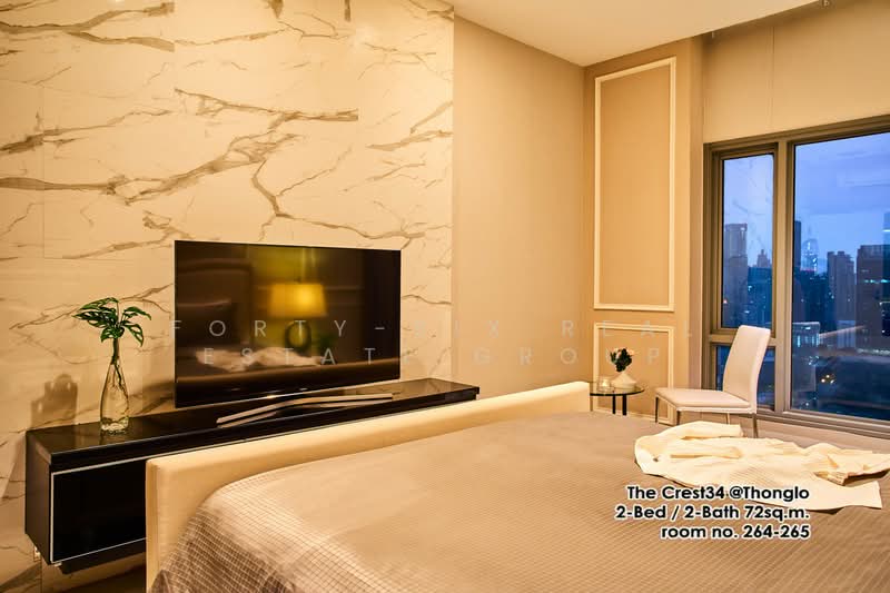 The Crest Sukhumvit 34, Bangkok, 778 Sukhumvit Road, Khong Tan, Khlong Toei, Bangkok, 2 Bedrooms, 72 sqm, Condo For Sale, by Forty-Six Real Estate Group, 500226011 - DDproperty.com