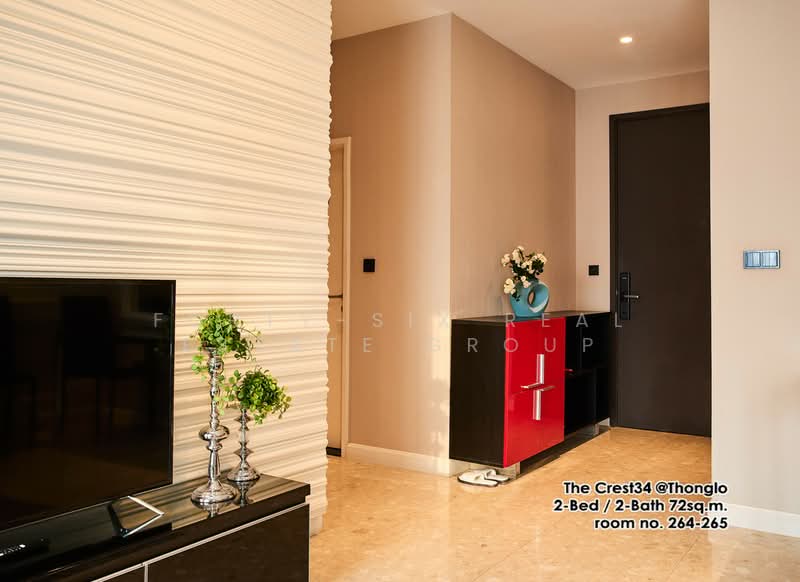 The Crest Sukhumvit 34, Bangkok, 778 Sukhumvit Road, Khong Tan, Khlong Toei, Bangkok, 2 Bedrooms, 72 sqm, Condo For Sale, by Forty-Six Real Estate Group, 500226011 - DDproperty.com