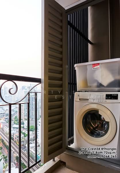 The Crest Sukhumvit 34, Bangkok, 778 Sukhumvit Road, Khong Tan, Khlong Toei, Bangkok, 2 Bedrooms, 72 sqm, Condo For Sale, by Forty-Six Real Estate Group, 500226011 - DDproperty.com