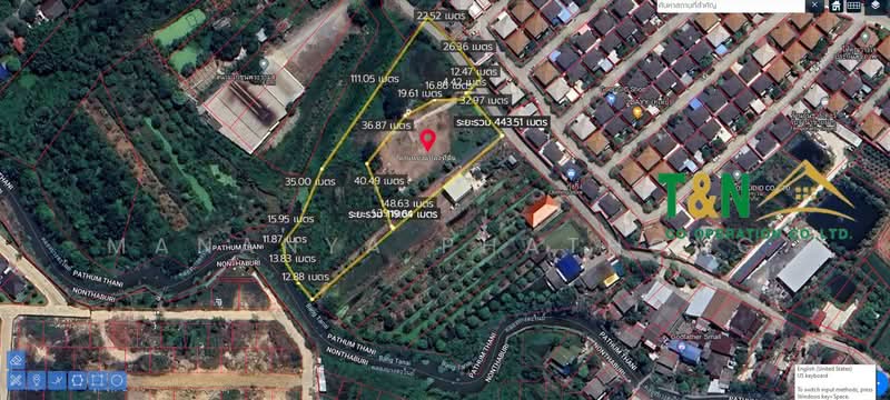 ที่ดินเปล่า 5-2-78 ไร่ บางคูวัด, Pathum Thani, Bang Khu Wat, Muang Pathum Thani, Pathum Thani, , 9,112 sqm, Land For Sale, by MANANYA PHATHONG, 500226595 - DDproperty.com