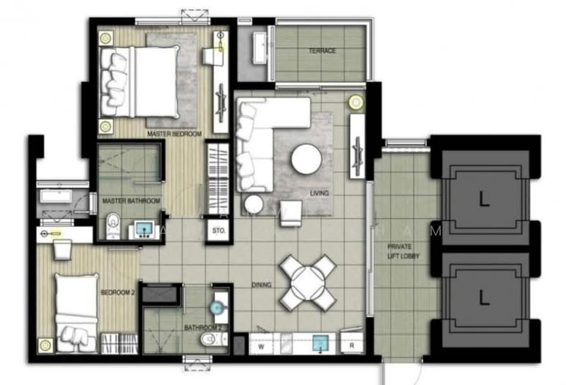 StarView, Bangkok, 495 Rama 3, Bang Klo, Bang Kho Laem, Bangkok, 2 Bedrooms, 78 sqm, Condo For Rent, by Wanwisa Khanthongkham, 500226627 - DDproperty.com