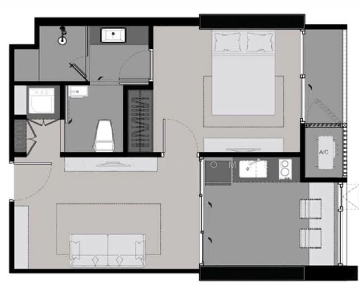 Rhythm Sukhumvit 42, Bangkok, Soi Sukhumvit 42, Sukhumvit Road, Phra Kanong, Khlong Toei, Bangkok, 1 Bedroom, 46 sqm, Condo For Rent, by Natta Buromsee, 500227158 - DDproperty.com