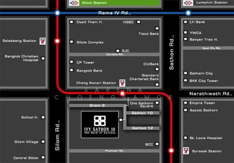 Ivy Sathorn 10, Bangkok, 88 Soi Sathorn 12, Sathorn Road, Silom, Bang Rak, Bangkok, 1 Bedroom, 40 sqm, Condo For Rent, by Sarena Choengsamor, 500227786 - DDproperty.com