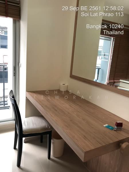 Aspire Ladprao 113, Bangkok, 135 Ladprao Road, Khlong Chan, Bang Kapi, Bangkok, 1 Bedroom, 29 sqm, Condo For Sale, by Chisa Suttiworakan, 500227838 - DDproperty.com