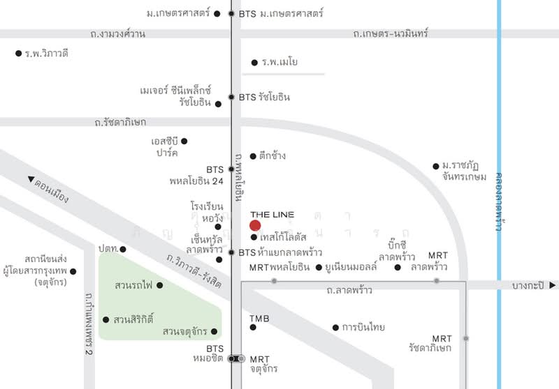 ให้เช่า - The Line Phahonyothin Park : เดอะ ไลน์ พหลโยธิน พาร์ค, กรุงเทพ