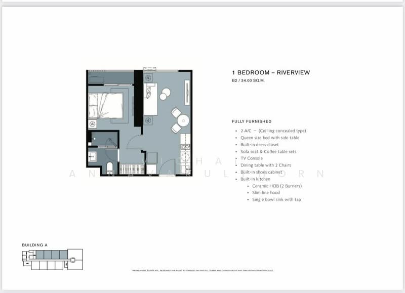 Chapter Charoennakhon–Riverside, Bangkok, Charoennakorn Road, Bang Lam Phu Lang, Khlong San, Bangkok, 1 Bedroom, 34 sqm, Condo For Rent, by Vichai  Annavakulthorn, 500229325 - DDproperty.com