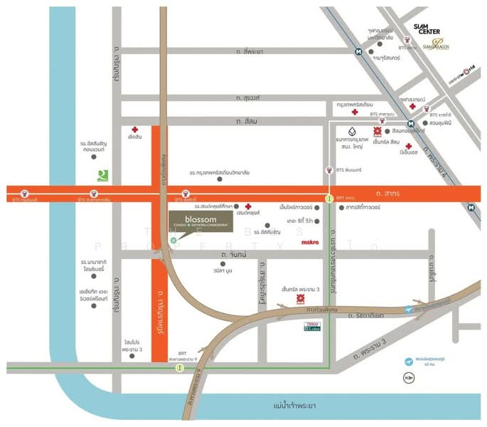 Blossom Condo @ Sathorn-Charoenrat, Bangkok, Charoen Rat Road, Thung Wat Don, Sathon, Bangkok, 1 Bedroom, 30 sqm, Condo For Sale, by The Best Property  ไก่, 500229444 - DDproperty.com