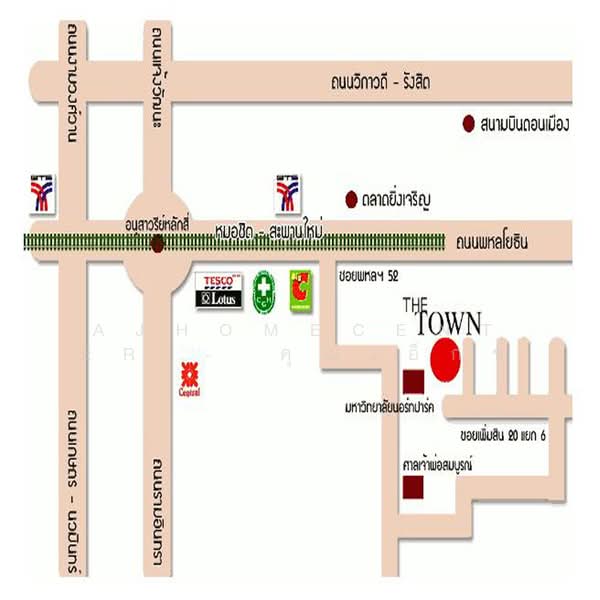 The Town Phaholyothin-Phoemsin, Bangkok, Phaholyothin Road, Sai Mai, Sai Mai, Bangkok, 3 Bedrooms, 110 sqm, Townhouse For Sale, by AJHOMECENTER - คุณเอ็กซ์, 500232555 - DDproperty.com