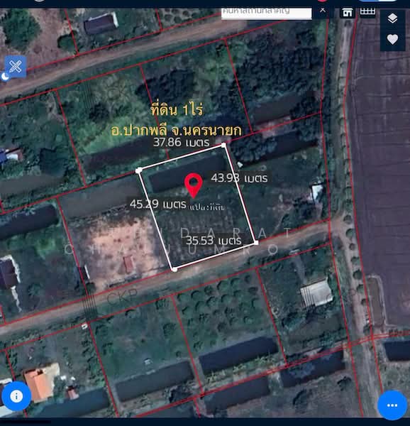 ขาย - ขาย ที่ดินเปล่า 1 ไร่ ทำเลน่าอยู่ใกล้ตัวเมืองนครนายก เดินทางสะดวกจากถนนสุวรรณศร รายล้อมด้วยตลาด โรงพ, นครนายก