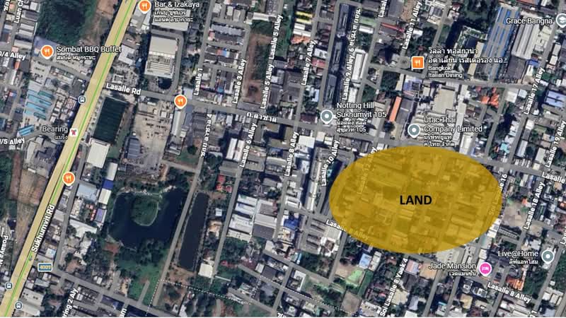 กรุงเทพ, กรุงเทพ, บางนาใต้, บางนา, กรุงเทพ, 2,784 ตร.ม., ที่ดิน ขาย, โดย วิทวัช, 500232651 - DDproperty.com