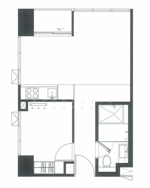 Landmark @MRTA Station, Bangkok, 397 Rama 9 Road, Bang Kapi, Huai Khwang, Bangkok, 2 Bedrooms, 54 sqm, Condo For Rent, by Boonraksa Sopak, 500232949 - DDproperty.com