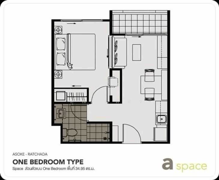 A Space Asoke-Ratchada : เอ สเปซ อโศก-รัชดา, กรุงเทพ, 624 ถนนอโศก - ดินแดง แขวงดินแดง เขตดินแดง กรุงเทพมหานคร, ดินแดง, ดินแดง, กรุงเทพ, 35 ตร.ม., คอนโด ขาย, โดย คุณ เพียว, 500233247 - DDproperty.com