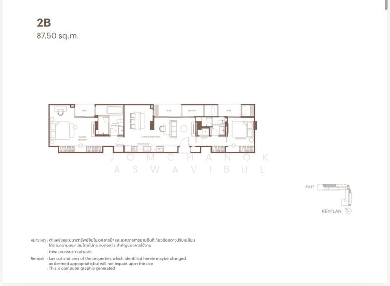 Via 34, Bangkok, 15 Soi Sukhumvit 34, Khong Tan, Khlong Toei, Bangkok, 2 Bedrooms, 87 sqm, Condo For Sale, by Jomchanok Aswavibul, 500234719 - DDproperty.com