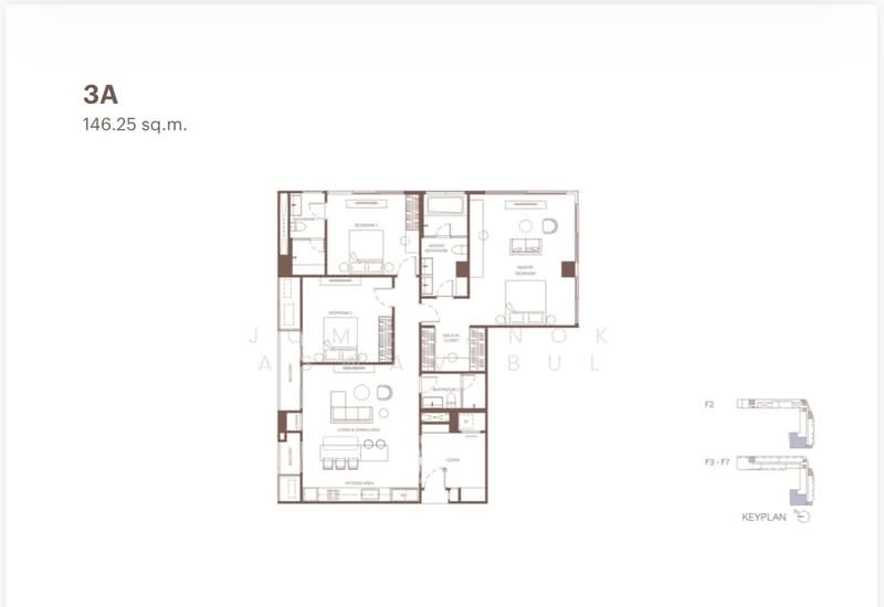 Via 34, Bangkok, 15 Soi Sukhumvit 34, Khong Tan, Khlong Toei, Bangkok, 3 Bedrooms, 146 sqm, Condo For Sale, by Jomchanok Aswavibul, 500234727 - DDproperty.com