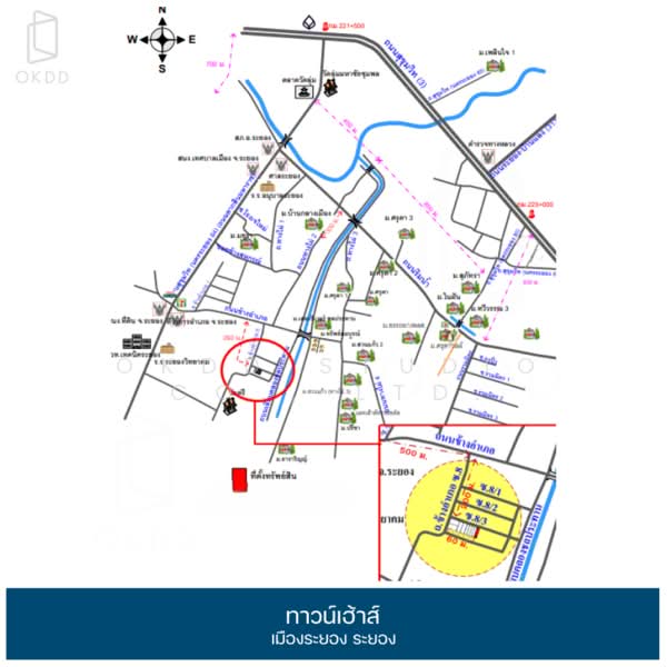 ทาวน์เฮาส์ เมืองระยอง, ระยอง, เชิงเนิน, เมืองระยอง, ระยอง, 142 ตร.ม., ทาวน์เฮ้าส์ ขาย, โดย OKDD STUDIO Co., Ltd., 500235410 - DDproperty.com