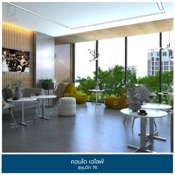 ALIVE Sukhumvit 76, Samut Prakan, Soi Mit U-Dom 1, Samrong Nua, Muang Samut Prakarn, Samut Prakan, 1 Bedroom, 28 sqm, Condo For Sale, by OKDD STUDIO Co., Ltd., 500235421 - DDproperty.com