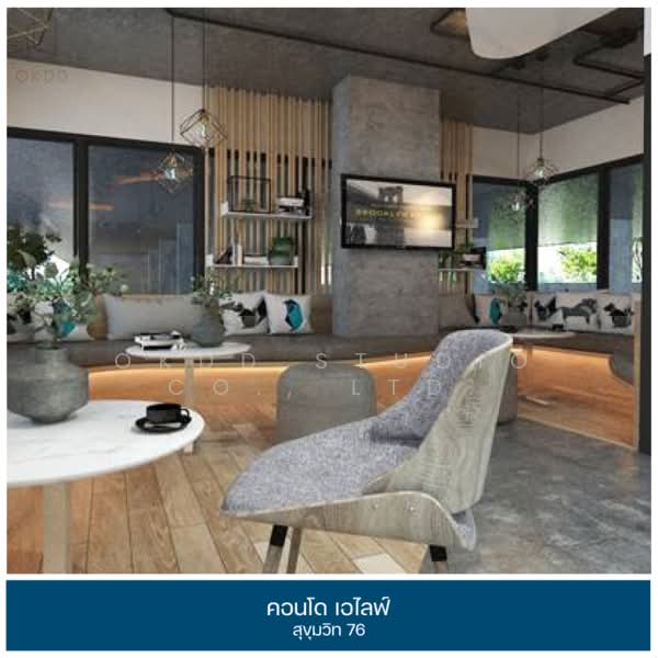 ALIVE Sukhumvit 76, Samut Prakan, Soi Mit U-Dom 1, Samrong Nua, Muang Samut Prakarn, Samut Prakan, 1 Bedroom, 28 sqm, Condo For Sale, by OKDD STUDIO Co., Ltd., 500235421 - DDproperty.com