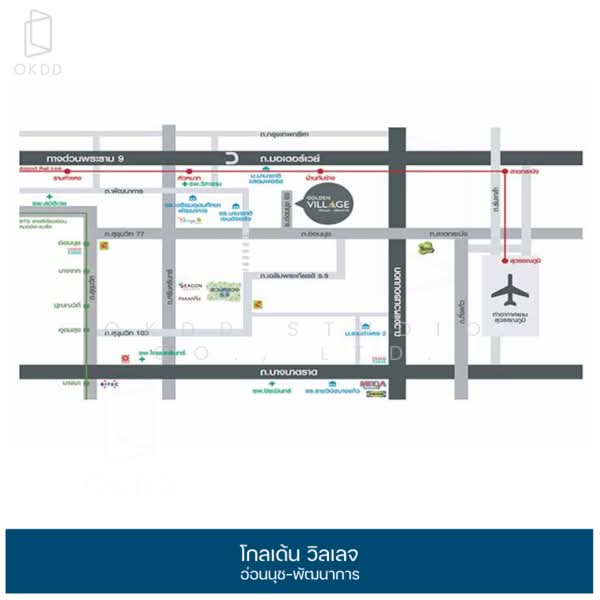 Golden Town Onnut-Pattanakarn, Bangkok, 199 Soi On Nut 65 Yeak 14, Prawet, Prawet, Bangkok, 4 Bedrooms, 166 sqm, Semi-Detached House (Twin House) For Sale, by OKDD STUDIO Co., Ltd., 500235469 - DDproperty.com