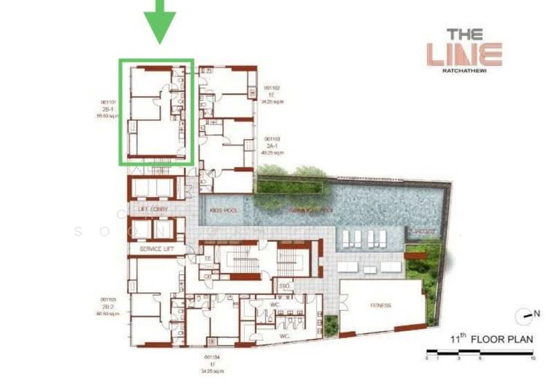 The Line Ratchathewi, Bangkok, 598 Phetchaburi Road, Thanon Phetchaburi, Ratchathewi, Bangkok, 2 Bedrooms, 60 sqm, Condo For Sale, by Chomratkamol Soontorntarawong (Gor), 500235558 - DDproperty.com