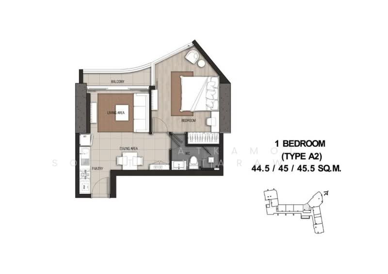 Menam Residences : แม่น้ำ เรสซิเดนท์, กรุงเทพ, 2088 ถนนเจริญกรุง, วัดพระยาไกร, บางคอแหลม, กรุงเทพ, 45 ตร.ม., คอนโด ให้เช่า, โดย Chomratkamol Soontorntarawong (Gor), 500235562 - DDproperty.com