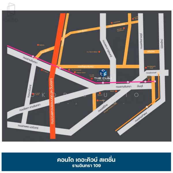 The Cube Station Ramintra 109 : เดอะคิวบ์ สเตชั่น รามอินทรา 109, กรุงเทพ, รามอินทรา 109, มีนบุรี, มีนบุรี, กรุงเทพ, 27 ตร.ม., คอนโด ขาย, โดย OKDD STUDIO Co., Ltd., 500235724 - DDproperty.com