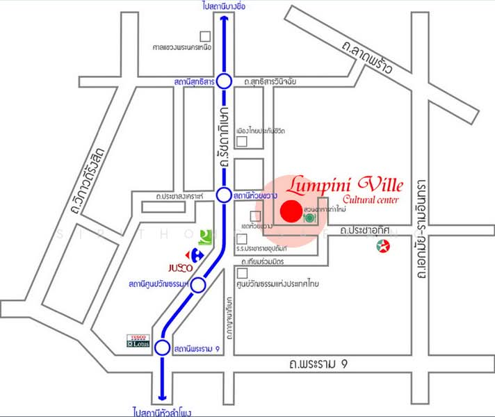 Lumpini Ville Cultural Center, Bangkok, Prachautid Road, Samsen Nok, Huai Khwang, Bangkok, 1 Bedroom, 60 sqm, Condo For Rent, by Sirithong Saetang, 500236378 - DDproperty.com