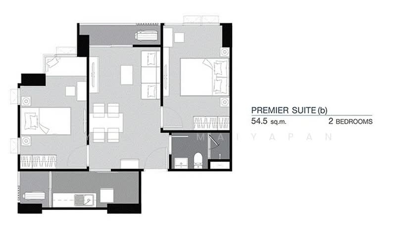 Supalai Loft Prajadhipok-Wongwian Yai, Bangkok, Prajadhipok Road, Somdet Chao Phraya, Khlong San, Bangkok, 2 Bedrooms, 54 sqm, Condo For Sale, by Piyawan Maiyapan, 500237627 - DDproperty.com