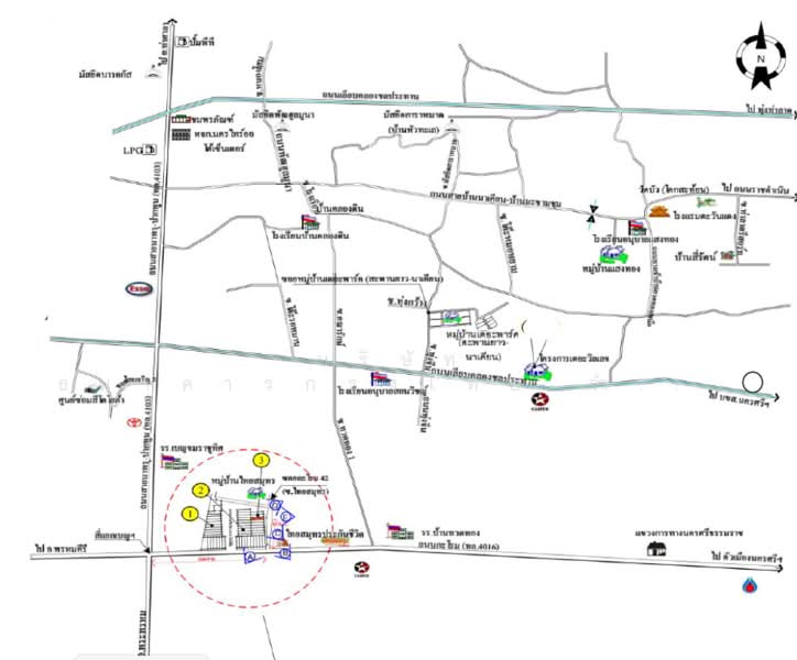 โพธิ์เสด็จ อำเภอเมืองนครศรีธรรมราช นครศรีธรรมราช, Nakhon Si Thammarat, Pho Sadet, Muang Nakhon Sri Thammarat, Nakhon Si Thammarat, 3 Bedrooms, 192 sqm, Townhouse For Sale, by KRUNGTHAI BANK PCL., 500239407 - DDproperty.com