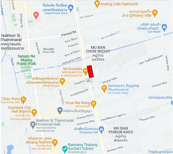 ขายที่ดินพร้อมสิ่งปลูกสร้างเชิงพาณิชย์ 3 งาน 67.50 ตร.ว. ใจกลางย่านธุรกิจ ติดถนนพัฒนาการคูขวาง, นครศรีธรรมราช, ในเมือง, เมืองนครศรีธรรมราช, นครศรีธรรมราช, 1,468 ตร.ม., ที่ดิน ขาย, โดย Jutanon Komoottanaruk, 500239801 - DDproperty.com