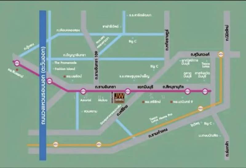 JW Station @ Ramintra : เจดับเบิ้ลยู สเตชั่น แอท รามอินทรา, กรุงเทพ, ถนนรามอินทรา, มีนบุรี, มีนบุรี, กรุงเทพ, 33 ตร.ม., คอนโด ขาย, โดย เรียลตี้ วัน, 500240203 - DDproperty.com