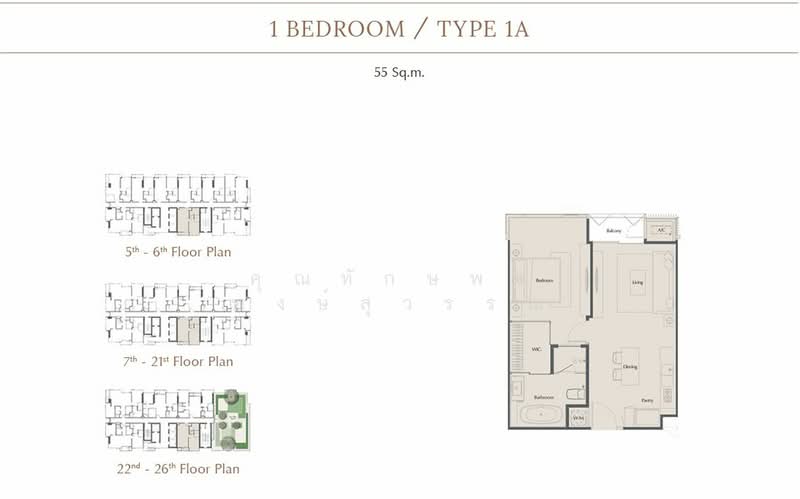 The Bangkok Thonglor, Bangkok, Soi Sukhumvit 55, Sukhumvit Road, Khlong Tan Nua, Watthana, Bangkok, 1 Bedroom, 56 sqm, Condo For Sale, by คุณทักษพร พงษ์สุวรรณ, 500240560 - DDproperty.com