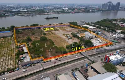 ขาย - ขาย ที่ดิน พระราม 3 ( ติดแม่น้ำเจ้าพระยา ) 30 ไร่ เหมาะสร้างโครงการจัดสรร Super Luxury สำนักงาน, กรุงเทพ