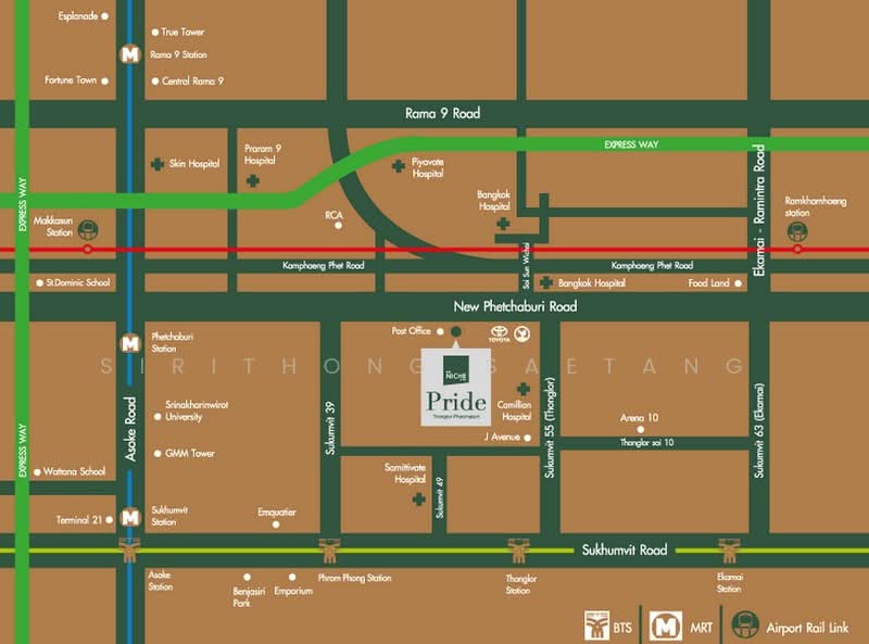 The Niche Pride Thonglor-Phetchaburi : เดอะ นิช ไพรด์ ทองหล่อ-เพชรบุรี, กรุงเทพ, ถนน เพชรบุรีตัดใหม่, บางกะปิ, ห้วยขวาง, กรุงเทพ, 36 ตร.ม., คอนโด ให้เช่า, โดย Sirithong Saetang, 500241772 - DDproperty.com