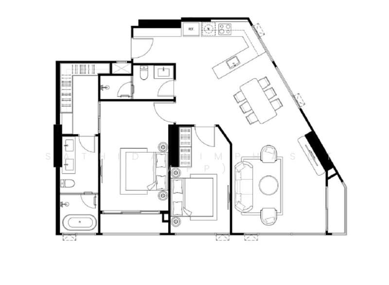 Tait Pattaya, Chon Buri (Pattaya), Nong Pru, Bang Lamung (Pattaya), Chon Buri (Pattaya), 2 Bedrooms, 106 sqm, Condo For Sale, by Sathida Limphasut (App), 500242943 - DDproperty.com