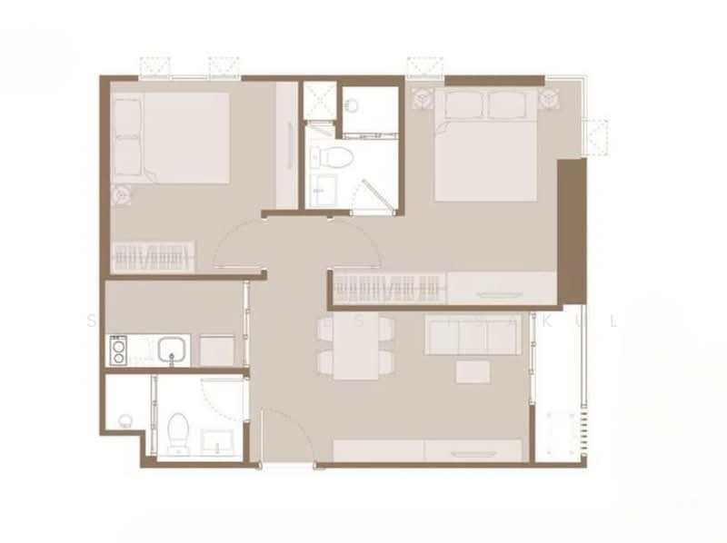 Aspire Onnut Station, Bangkok, Sukhumvit Road, Phra Kanong, Khlong Toei, Bangkok, 2 Bedrooms, 54 sqm, Condo For Sale, by Orapa Sumetheesirisakul, 500243079 - DDproperty.com