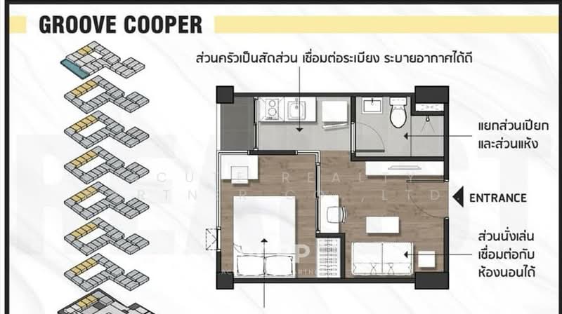 Groove Ratchada-Rama 9, Bangkok, 98 Soi Ratchadaphisek 3, Din Daeng, Din Daeng, Bangkok, 1 Bedroom, 24 sqm, Condo For Sale, by Acute Realty Partner Co.,Ltd., 500244296 - DDproperty.com