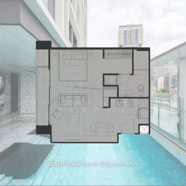 BEATNIQ Sukhumvit 32 : บีทนิค สุขุมวิท 32, กรุงเทพ, ซอยสุขุมวิท 32 ถนนสุขุมวิท, คลองตัน, คลองเตย, กรุงเทพ, 43 ตร.ม., คอนโด ขาย, โดย Nichakorn Tawnao, 500244458 - DDproperty.com