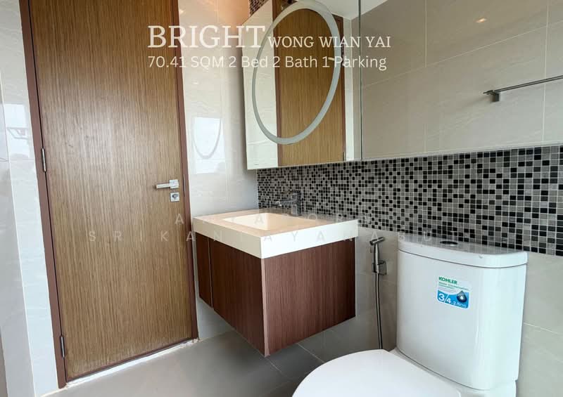 Bright Wongwian Yai, Bangkok, 18 Somdet Phra Chao Tak Sin Road, Bukkalo, Thon Buri, Bangkok, 2 Bedrooms, 70 sqm, Condo For Rent, by Anyaporn Srikanlayanabut, 500245002 - DDproperty.com