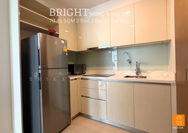 Bright Wongwian Yai, Bangkok, 18 Somdet Phra Chao Tak Sin Road, Bukkalo, Thon Buri, Bangkok, 2 Bedrooms, 70 sqm, Condo For Rent, by Anyaporn Srikanlayanabut, 500245002 - DDproperty.com