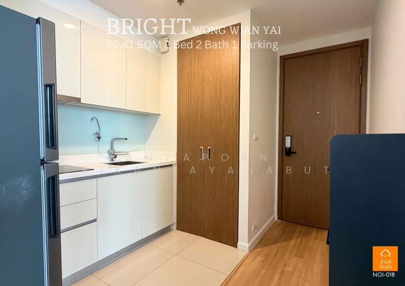 Bright Wongwian Yai, Bangkok, 18 Somdet Phra Chao Tak Sin Road, Bukkalo, Thon Buri, Bangkok, 2 Bedrooms, 70 sqm, Condo For Rent, by Anyaporn Srikanlayanabut, 500245002 - DDproperty.com