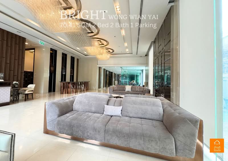 Bright Wongwian Yai, Bangkok, 18 Somdet Phra Chao Tak Sin Road, Bukkalo, Thon Buri, Bangkok, 2 Bedrooms, 70 sqm, Condo For Rent, by Anyaporn Srikanlayanabut, 500245002 - DDproperty.com