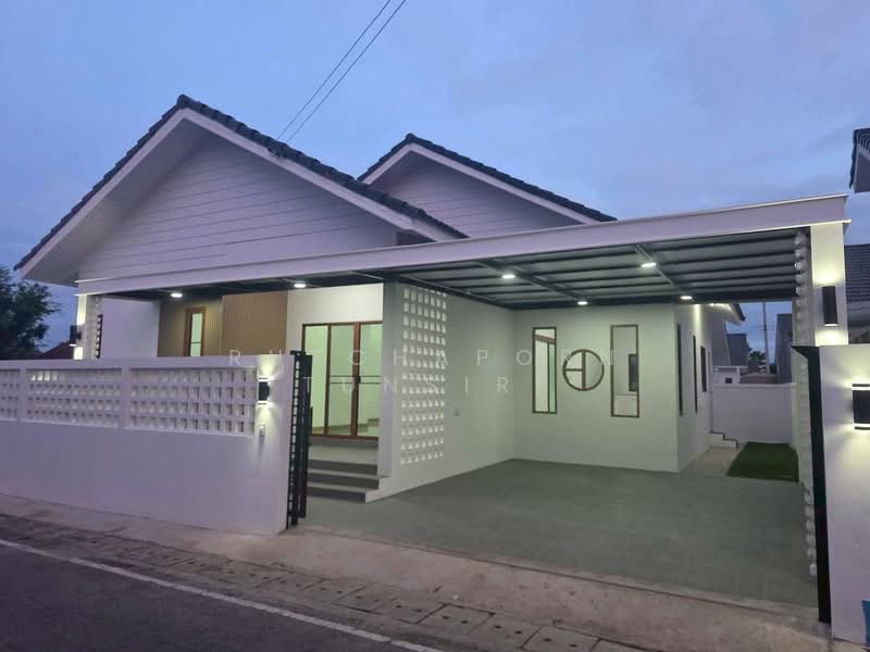 บ้านเดี่ยวชั้นเดียว ให้เช่า – ใกล้บิ๊กซีแม่เหียะ เพียง 10 นาที ค่าเช่า 18,000 บาท / เดือน No.9H1034, Chiang Mai, San Phak Wan, Hang Dong, Chiang Mai, 3 Bedrooms, 110 sqm, Single Detached House For Rent, by Rutchaporn Tunsiri, 500245371 - DDproperty.com