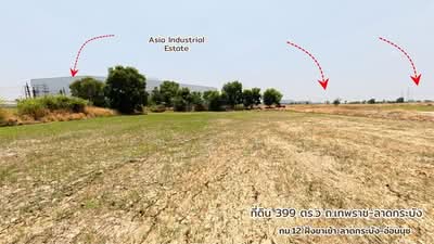 ขาย - ที่ดินบางบ่อรวมแปลง399ตารางวา ถ.เทพราช-ลาดกระบัง ต.เปร็ง อ.บางบ่อ จ.สมุทรปราการ 10560, สมุทรปราการ