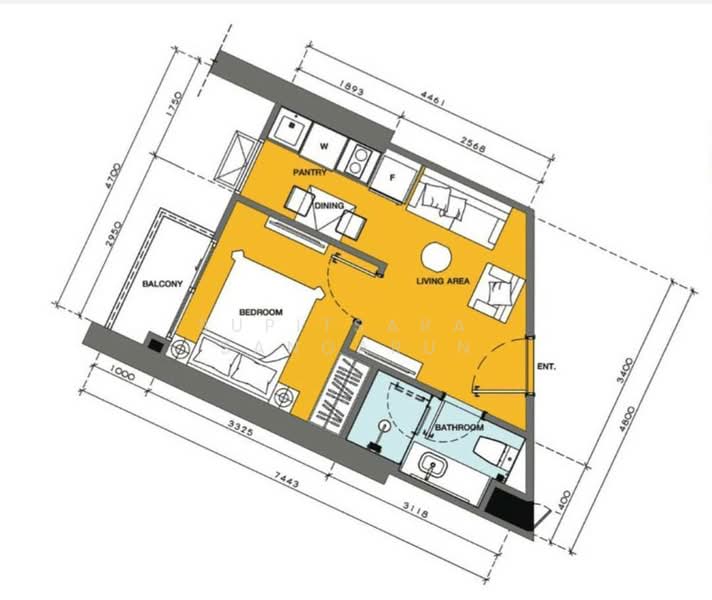 Copacabana Beach Jomtien, Chon Buri (Pattaya), Jomtien Sai Song Rd, Nong Pru, Bang Lamung (Pattaya), Chon Buri (Pattaya), 1 Bedroom, 29 sqm, Condo For Rent, by Supitsara  Sangarun, 500245602 - DDproperty.com