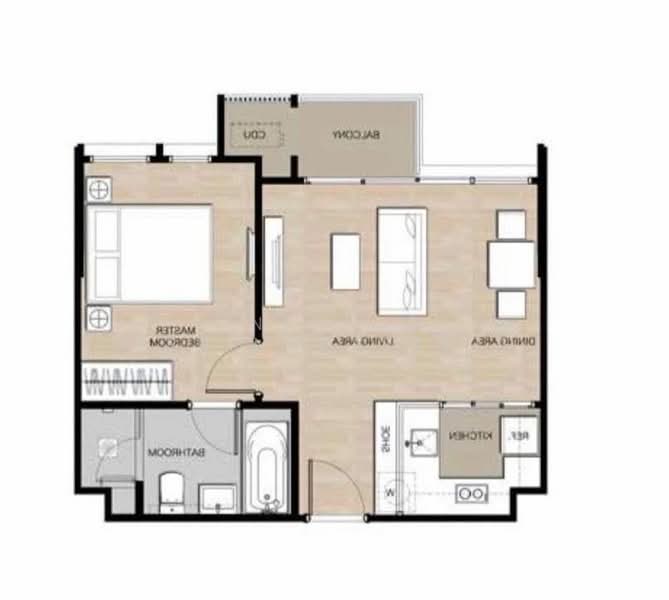 Mori Haus, Bangkok, Soi On Nut 1/1 Sukhumvit Road77, Phra Kanong Nua, Watthana, Bangkok, 1 Bedroom, 47 sqm, Condo For Rent, by Intouch Abhinorasaeth, 500246709 - DDproperty.com