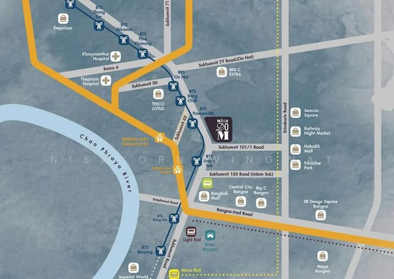 Whizdom Essence, Bangkok, 5 Piyabutr 1 Alley, Bang Chak, Phra Khanong, Bangkok, 2 Bedrooms, 54 sqm, Condo For Rent, by Nisakorn Wingwat, 500247397 - DDproperty.com