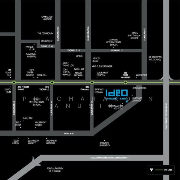 IDEO Sukhumvit Rama 4, Bangkok, Soi Sukhumvit 44, Sukhumvit Road, Phra Kanong, Khlong Toei, Bangkok, 1 Bedroom, 35 sqm, Condo For Rent, by Phacharakorn Anusiri, 500247435 - DDproperty.com