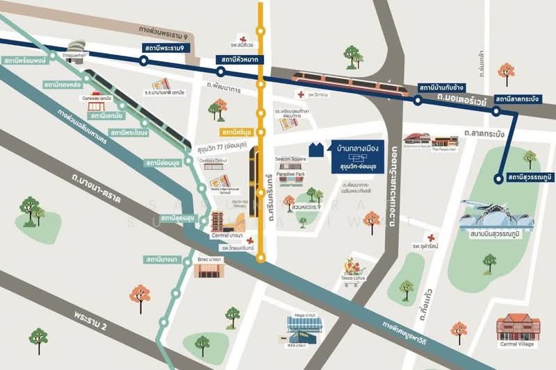 Baan Klang Muang Sukhumvit 77 : บ้านกลางเมือง สุขุมวิท 77, กรุงเทพ, ซอย อ่อนนุช 17, สวนหลวง, สวนหลวง, กรุงเทพ, 178 ตร.ม., ทาวน์เฮ้าส์ ให้เช่า, โดย Sarunyarat Sutthiapiwat, 500247692 - DDproperty.com