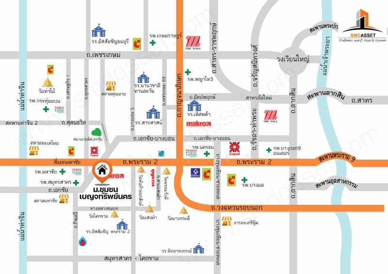 เขายราคาพิเศษ บ้านเดี่ยว 2 ชั้น โครงการเบญจทรัพย์นคร ขนาด 126.1 ตร.ว ขนาด 6 นอน 2 น้ำ บ้านหลังใหญ่ เ, Samut Sakhon, Khok Kham, Muang Samut Sakhon, Samut Sakhon, 6 Bedrooms, 600 sqm, Single Detached House For Sale, by wipa รุ่งธุระ, 500248776 - DDproperty.com