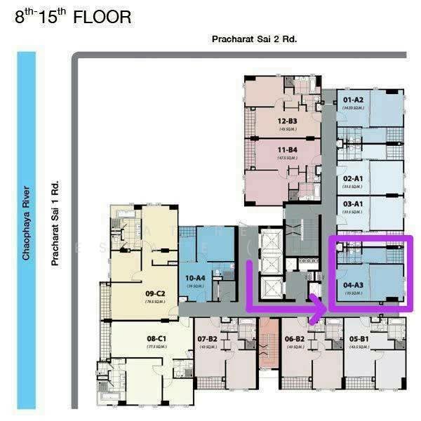 Chewathai Residence Bang Pho, Bangkok, Pracharat Sai 2 Road, Bang Sue, Bang Sue, Bangkok, 1 Bedroom, 35 sqm, Condo For Sale, by Cat Real Estate (Thailand) Co., Ltd., 500248915 - DDproperty.com